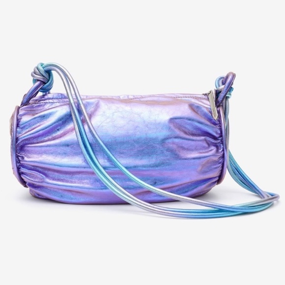 ISABEL MARANT BAG PURPLE METALLIC LEATHER BNWT HTF SOLD OUT EVERYWHERE - Picture 5 of 14